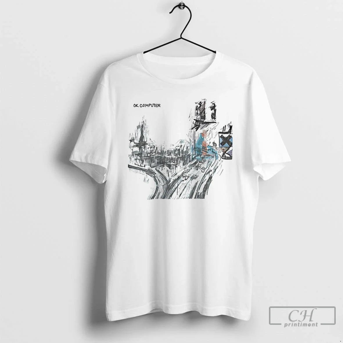 Classic Radiohead Ok Computer - Adult & Kids T-Shirts, Sweatshirts & Hoodies apparel design preview 1