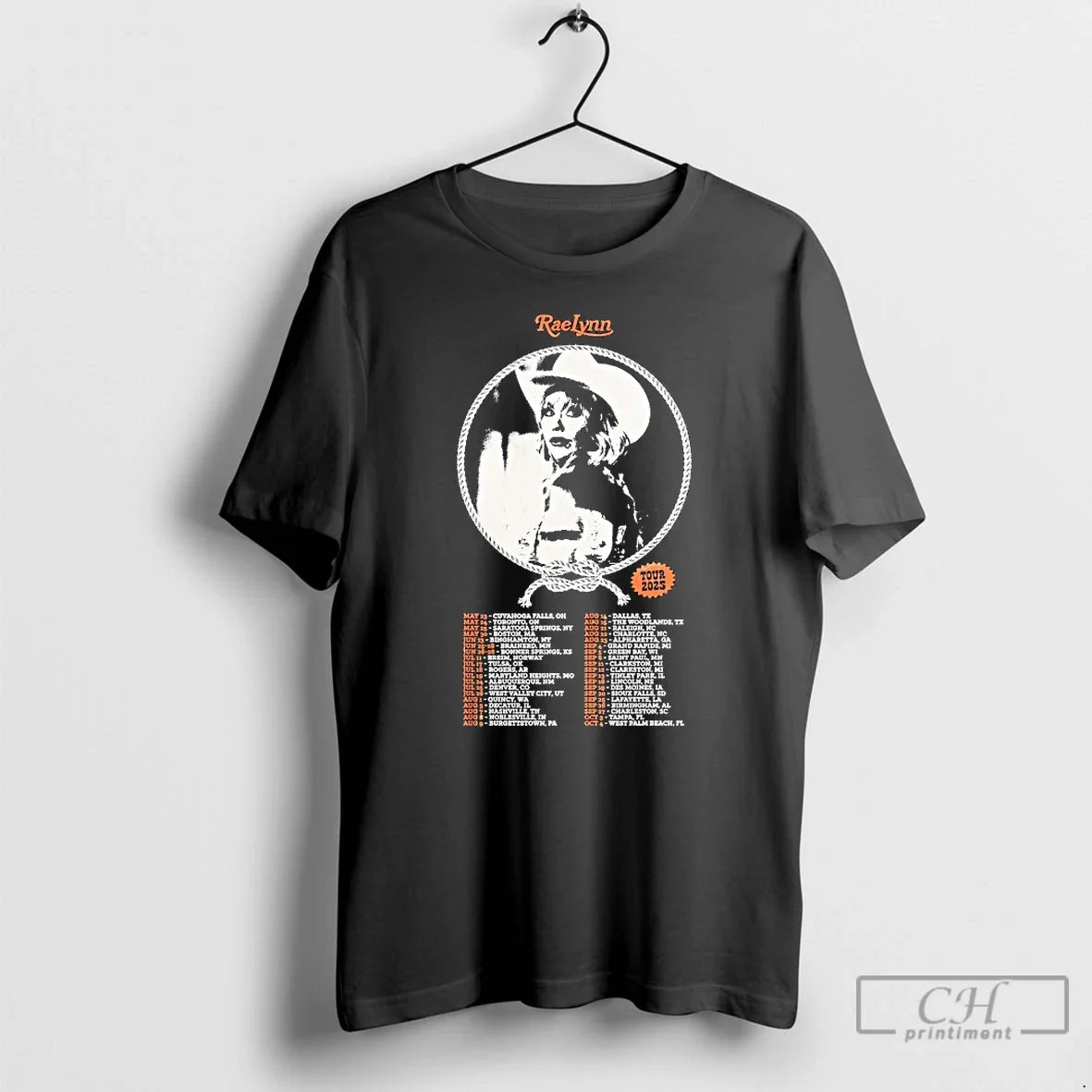 Classic Raelynn American Tour 2025 Rope Shadow - Adult & Kids T-Shirts, Sweatshirts & Hoodies apparel design preview 1