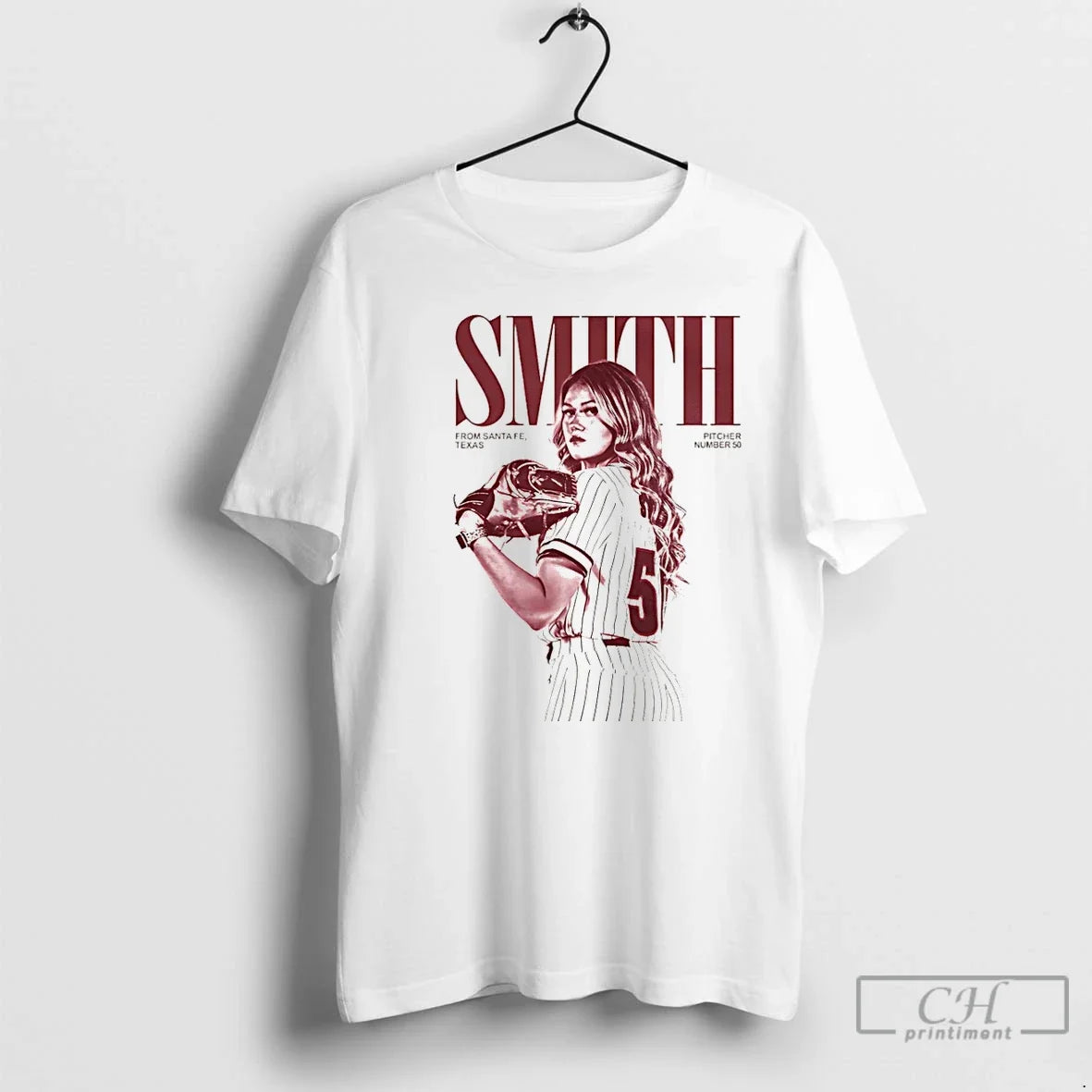 Classic Reagan Smith Lamar Softball Pitcher Number 50 - Adult & Kids T-Shirts, Sweatshirts & Hoodies apparel design preview 1