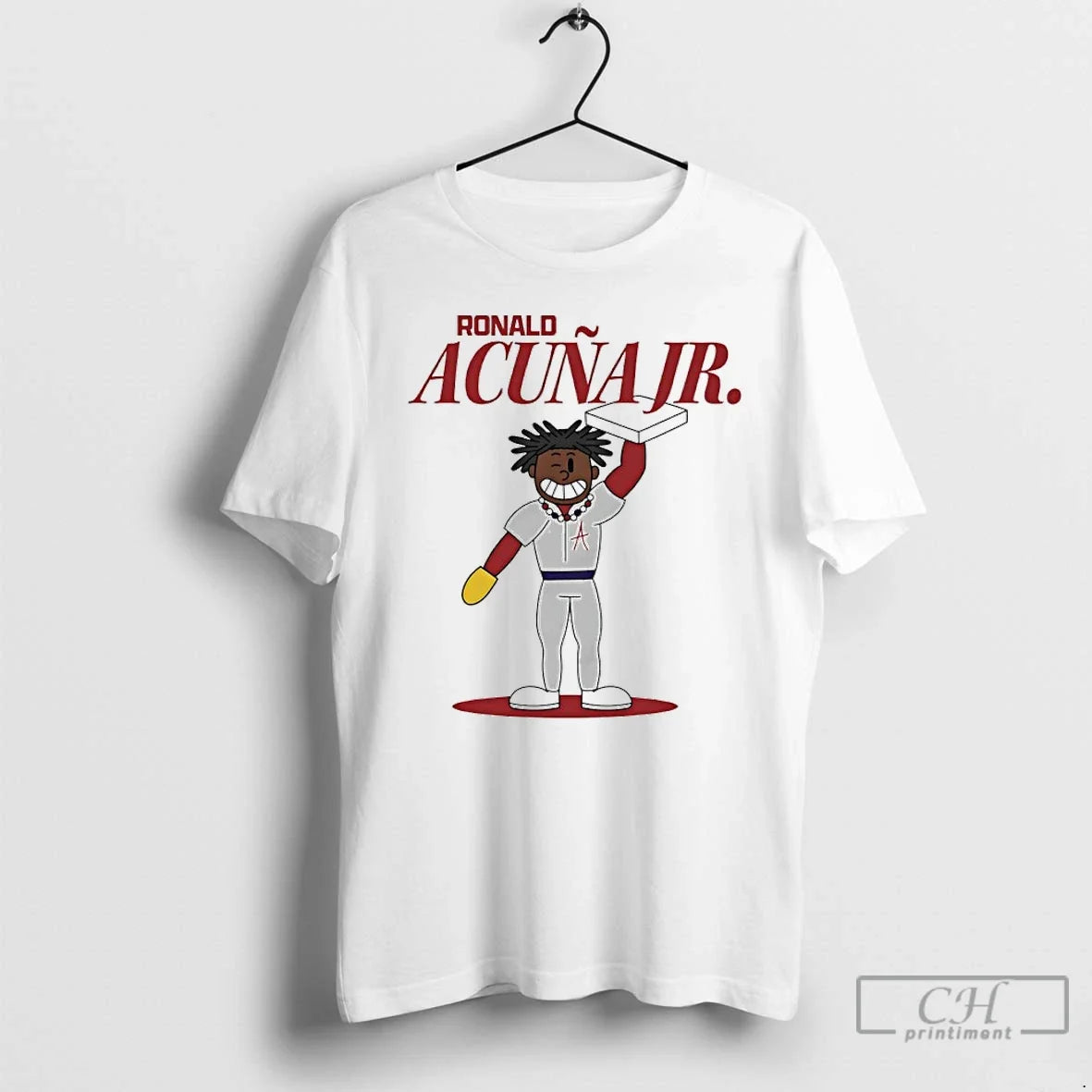 Classic Ronald Acuna Jr Atlanta Braves Summer Cartoon - Adult & Kids T-Shirts, Sweatshirts & Hoodies apparel design preview 1