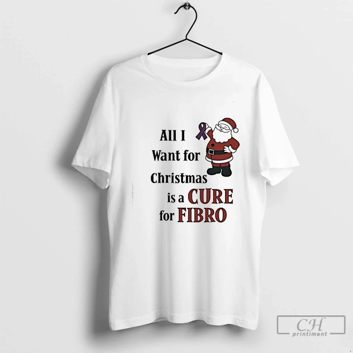 Classic Santa Awareness All I Want For Christmas Is A - Adult & Kids T-Shirts, Sweatshirts & Hoodies apparel design preview 1