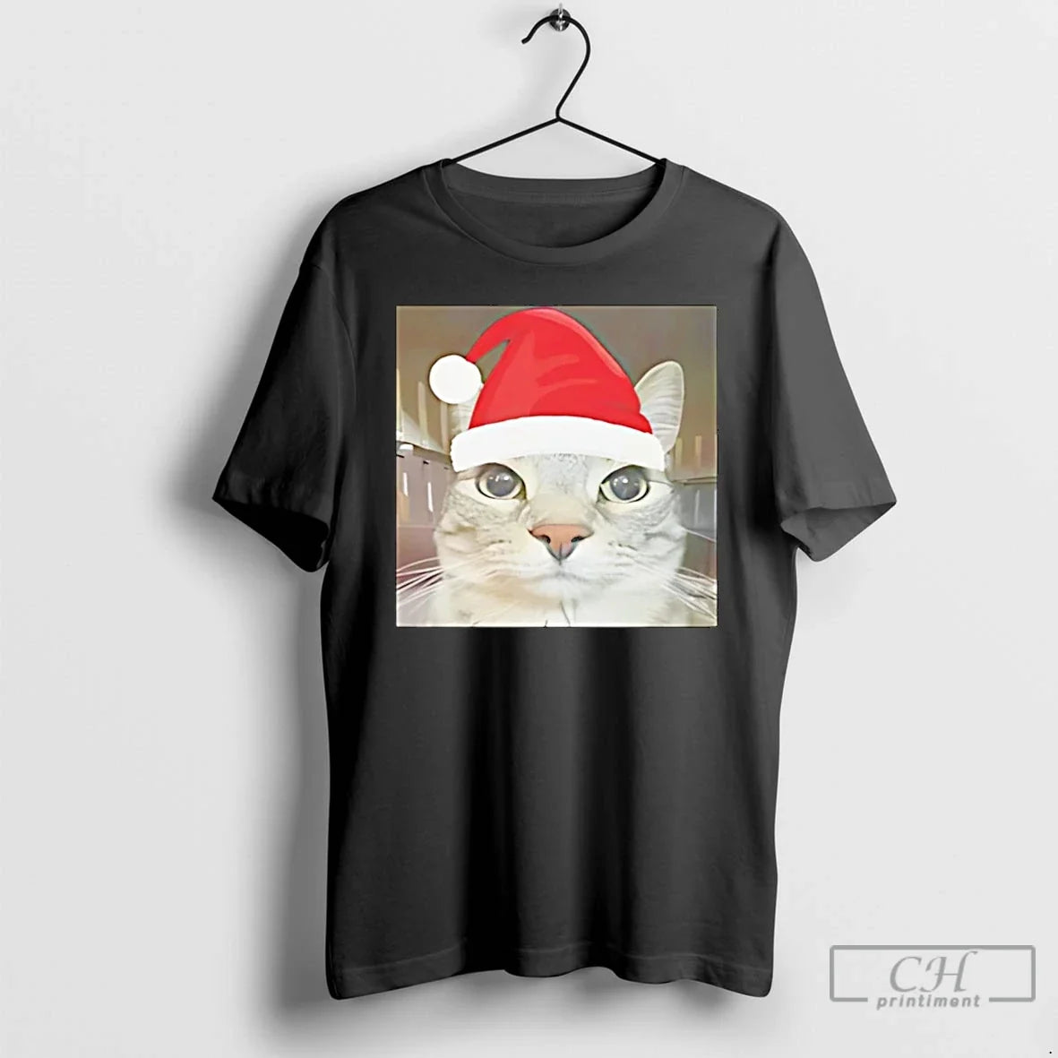 Classic Santa Cat Meme Christmas - Adult & Kids T-Shirts, Sweatshirts & Hoodies apparel design preview 1