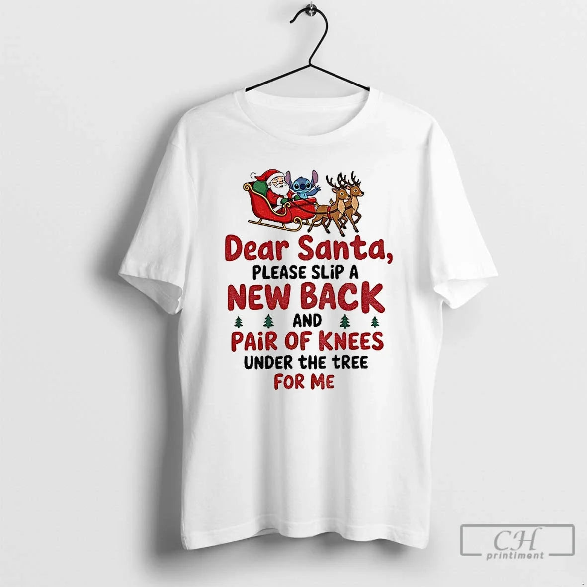 Classic Santa Claus Dear Please Slip A New Back And - Adult & Kids T-Shirts, Sweatshirts & Hoodies apparel design preview 1