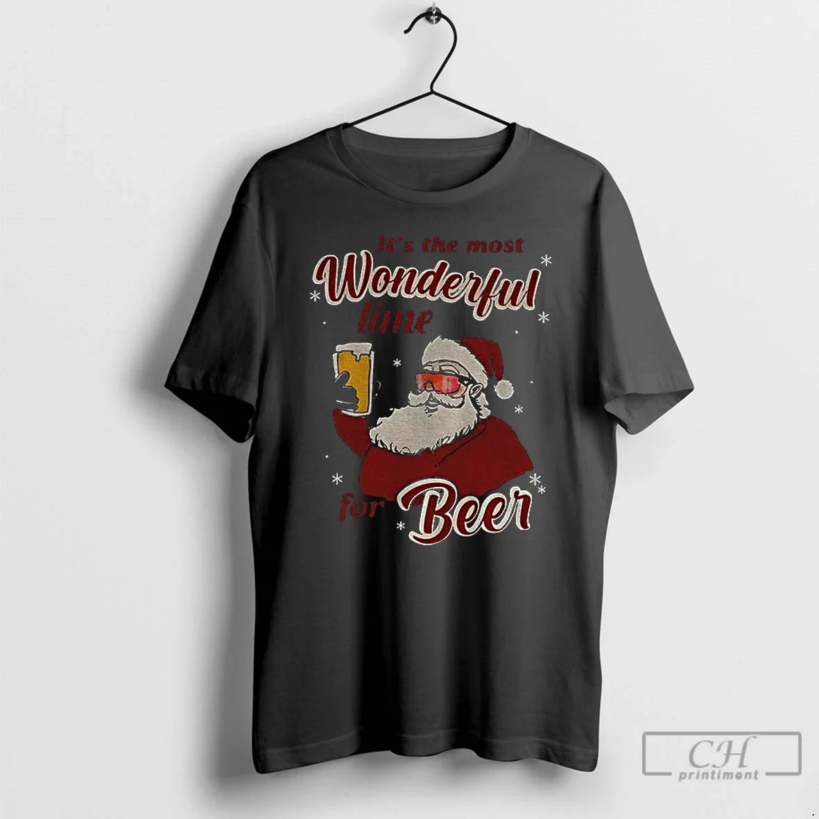 Classic Santa Claus Its The Most Wonderful Time For - Adult & Kids T-Shirts, Sweatshirts & Hoodies apparel design preview 1