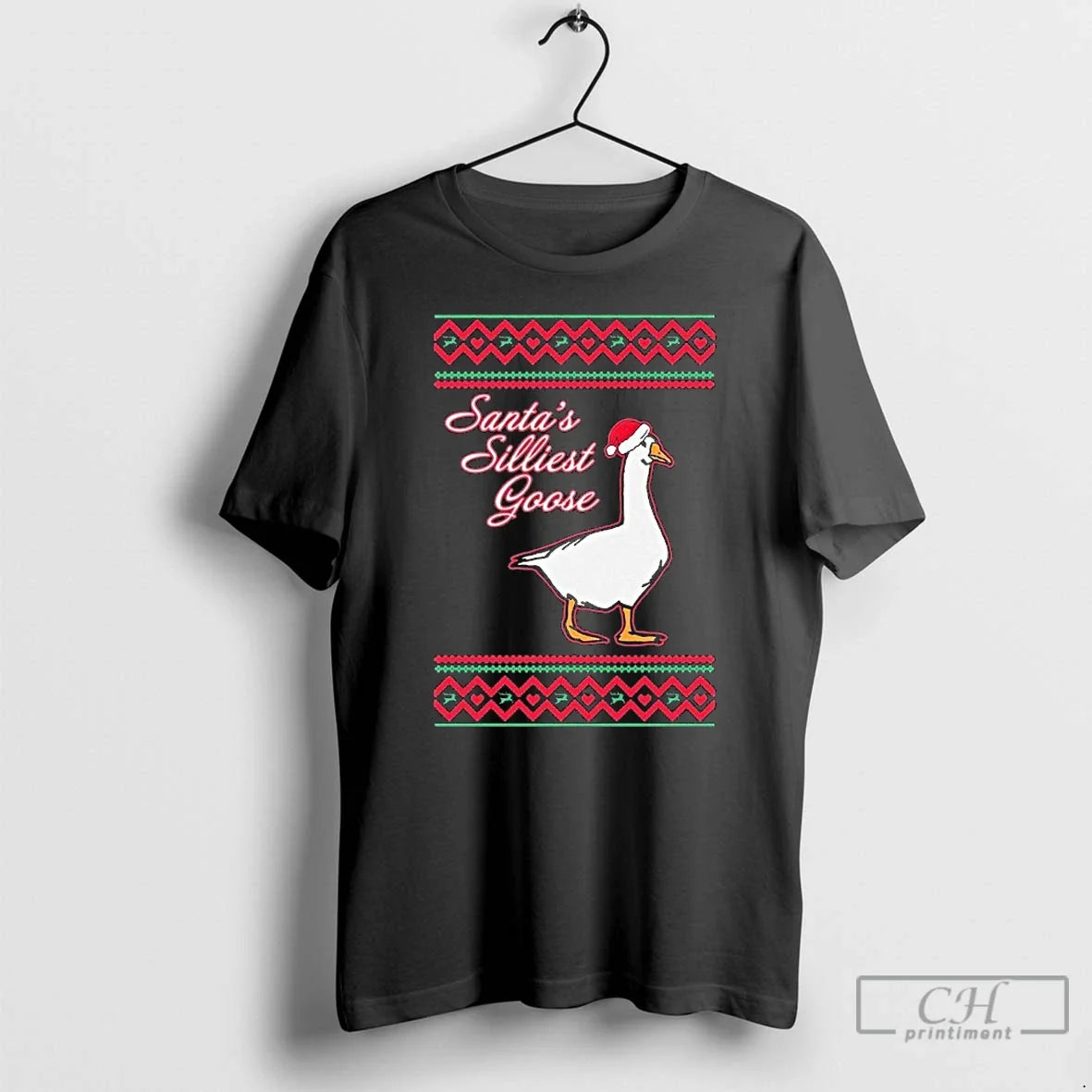 Classic Santas Silliest Goose Tacky Ugly Christmas - Adult & Kids T-Shirts, Sweatshirts & Hoodies apparel design preview 1