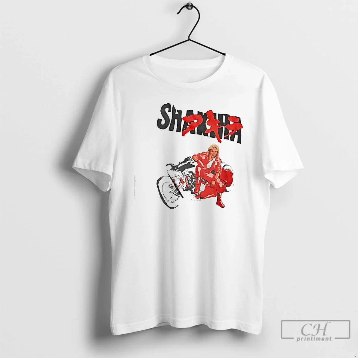 Classic Shakira Motorcycle Japanese Characters - Adult & Kids T-Shirts, Sweatshirts & Hoodies apparel design preview 1