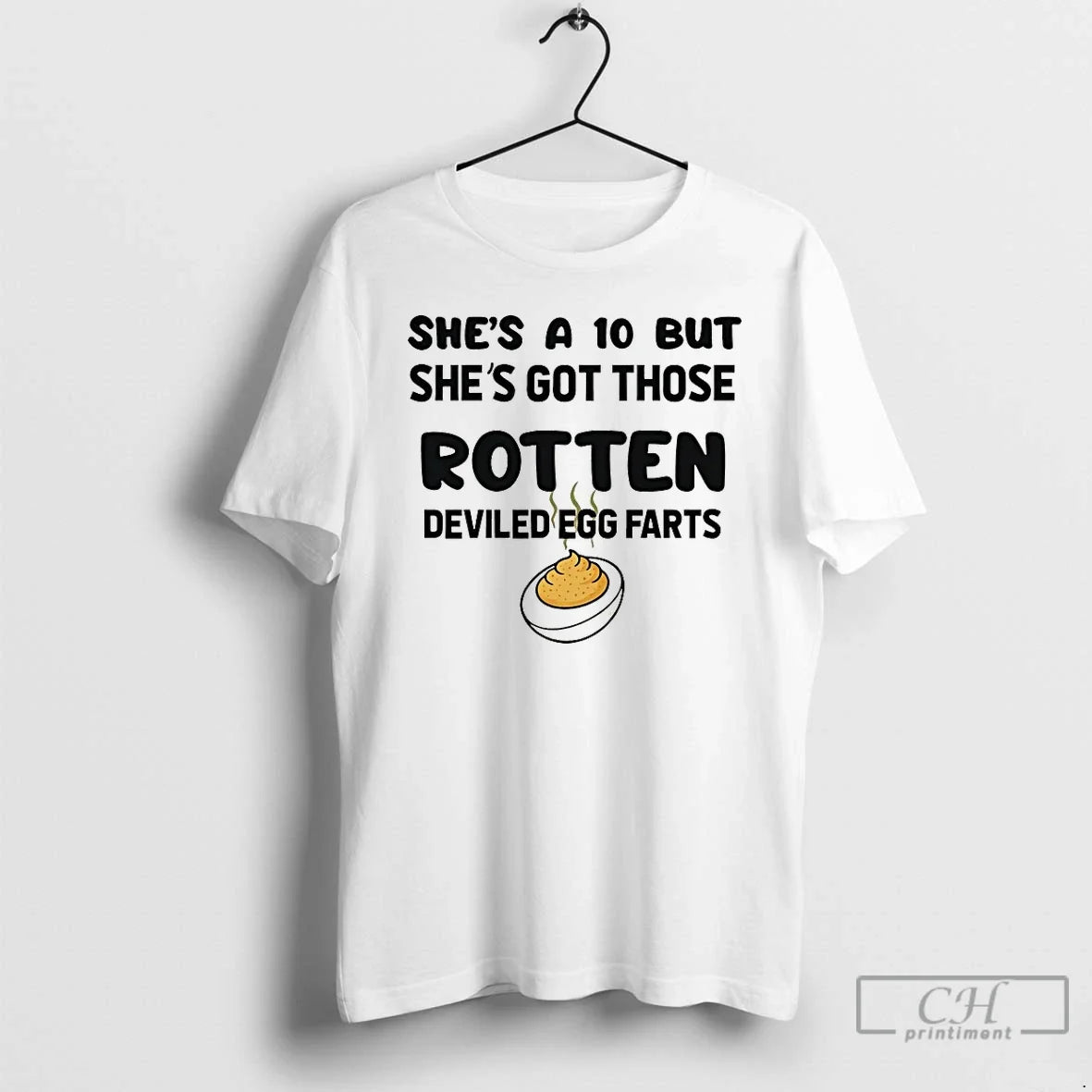 Classic Shes A 10 But Got Those Rotten Deviled Egg - Adult & Kids T-Shirts, Sweatshirts & Hoodies apparel design preview 1