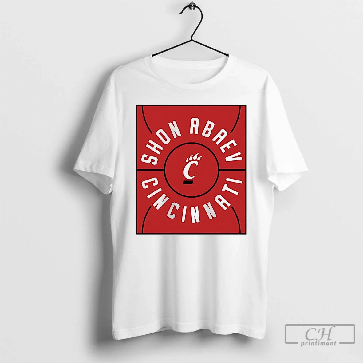 Classic Shon Abaev Full Court Cincinnati Bearcats - Adult & Kids T-Shirts, Sweatshirts & Hoodies apparel design preview 1