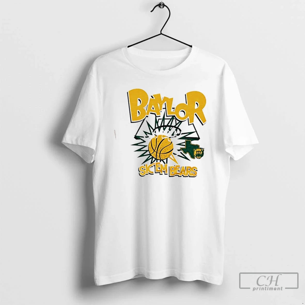 Classic Sic Em Baylor Bears Slam - Adult & Kids T-Shirts, Sweatshirts & Hoodies apparel design preview 1