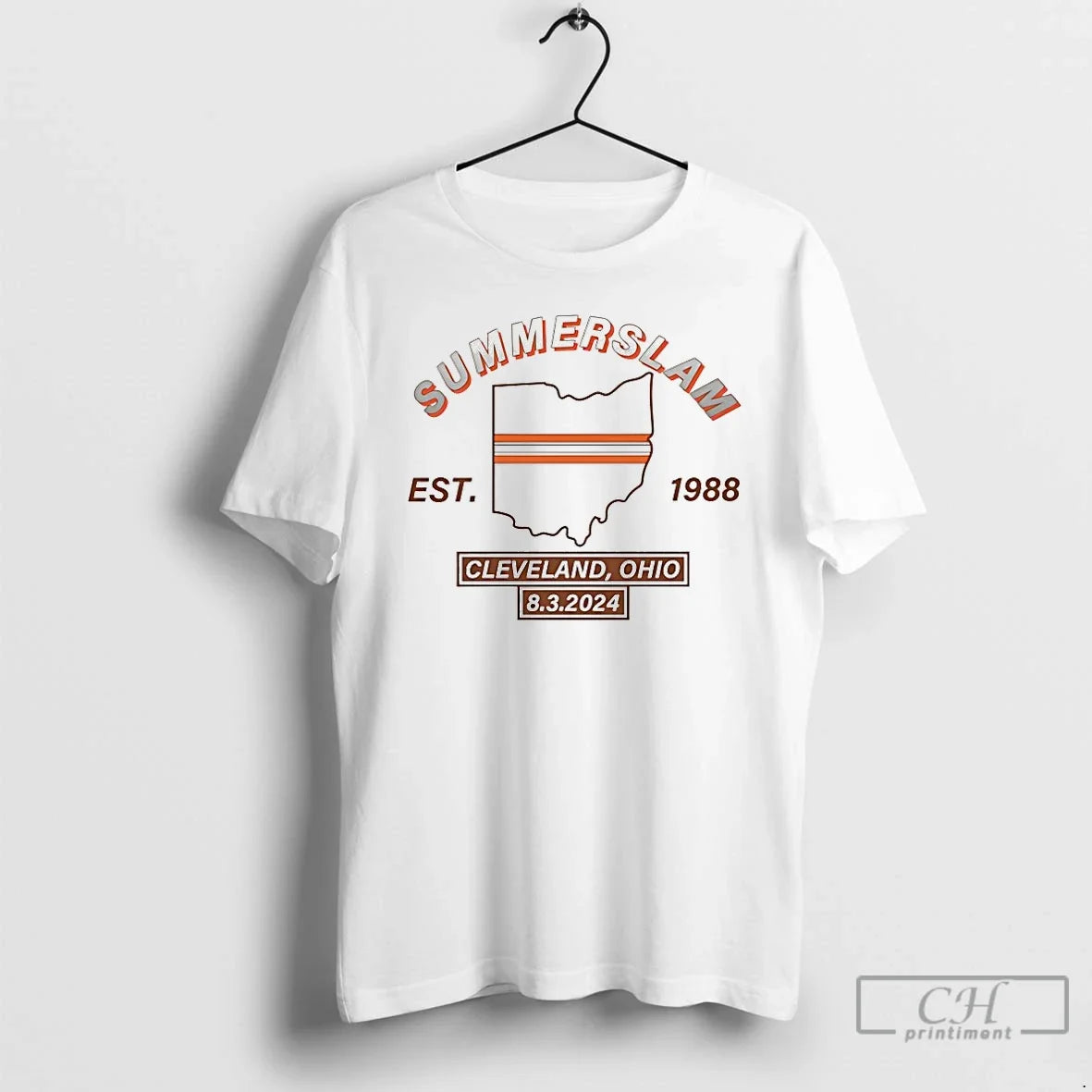 Classic Summerslam Cleveland Ohio Est 1988 - Adult & Kids T-Shirts, Sweatshirts & Hoodies apparel design preview 1