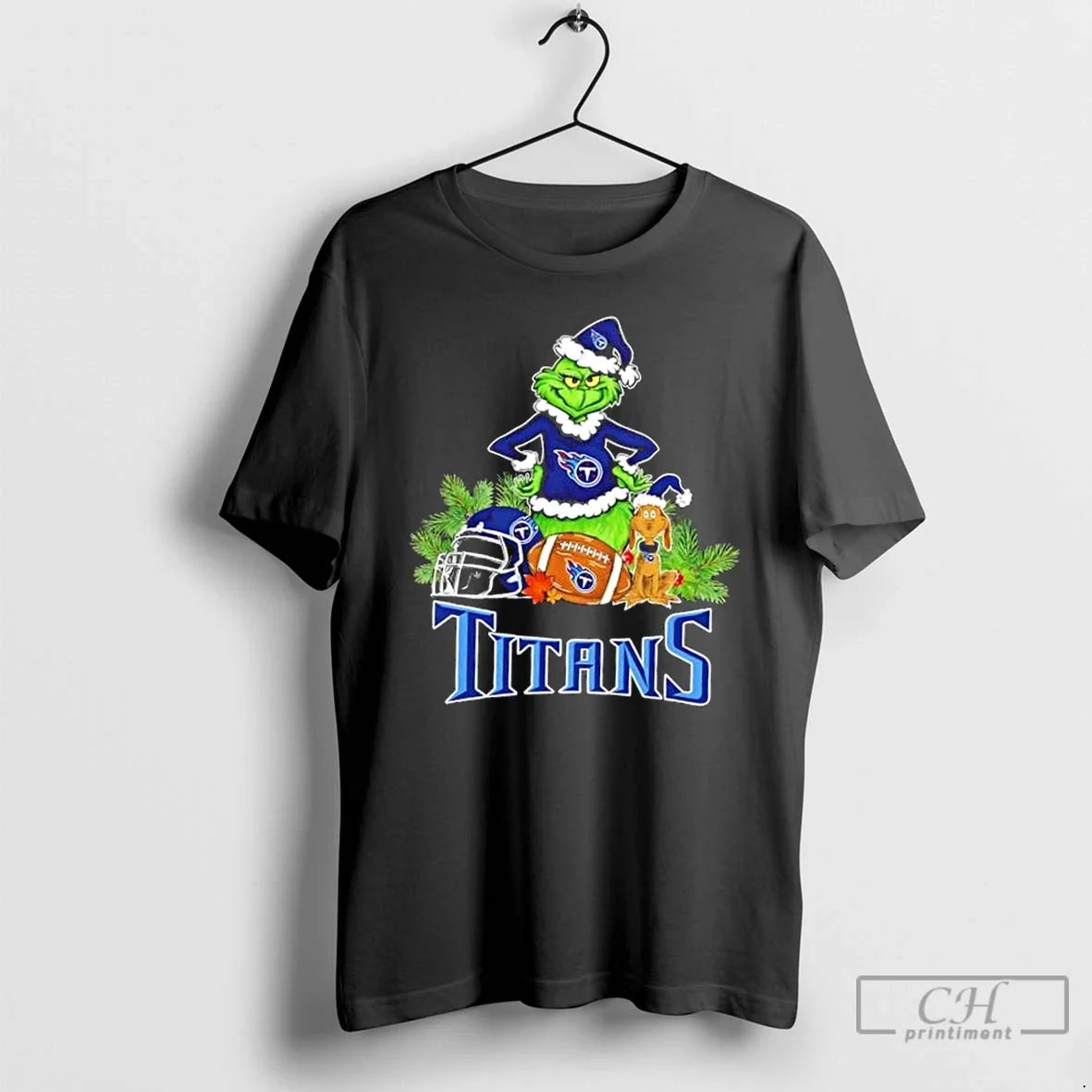Classic Tennessee Titans Football X Grinch And Max - Adult & Kids T-Shirts, Sweatshirts & Hoodies apparel design preview 1