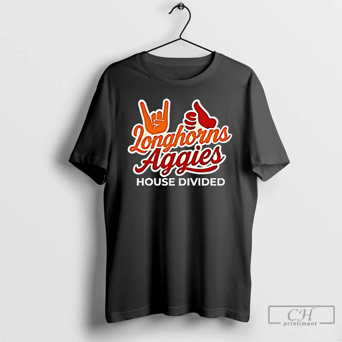 Classic Texas Longhorns Vs Am Aggies House Divided - Adult & Kids T-Shirts, Sweatshirts & Hoodies apparel design preview 1