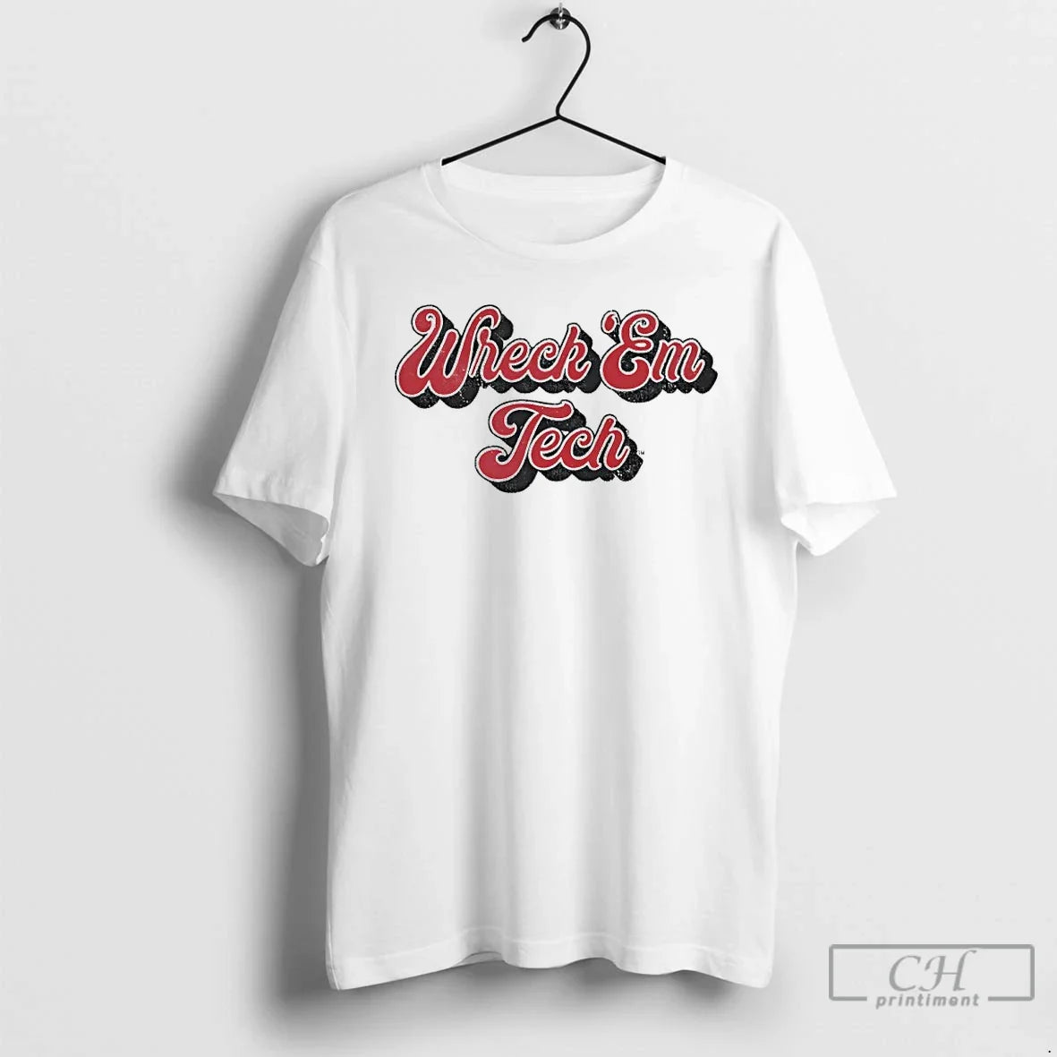 Classic Texas Tech Wreck Em Script - Adult & Kids T-Shirts, Sweatshirts & Hoodies apparel design preview 1