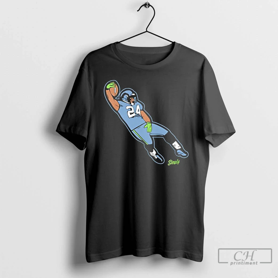Classic The 10 Year Anniversary Of Marshawn Lynch - Adult & Kids T-Shirts, Sweatshirts & Hoodies apparel design preview 1