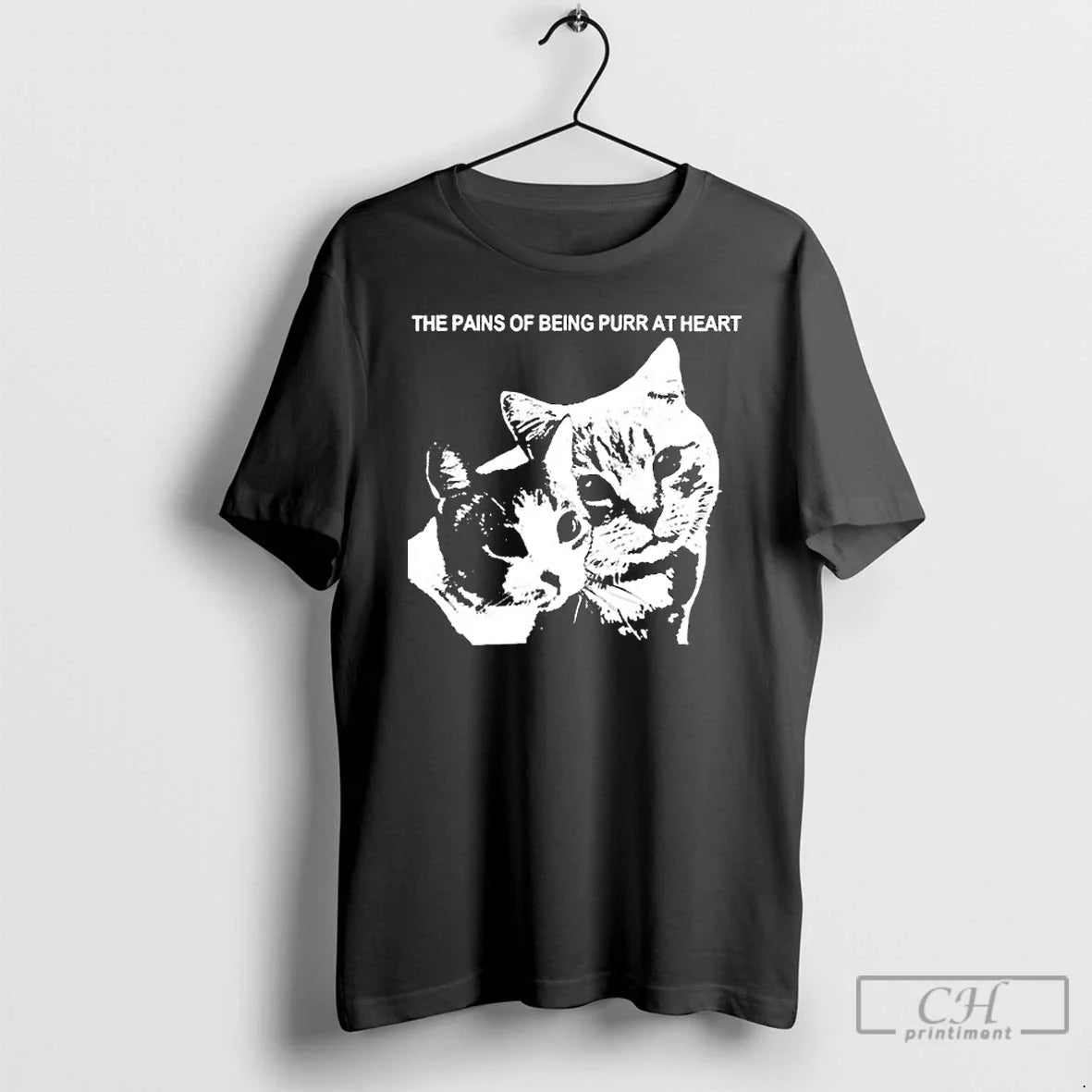 Classic The Pains Of Being Purr At Heart Fect Cats - Adult & Kids T-Shirts, Sweatshirts & Hoodies apparel design preview 1