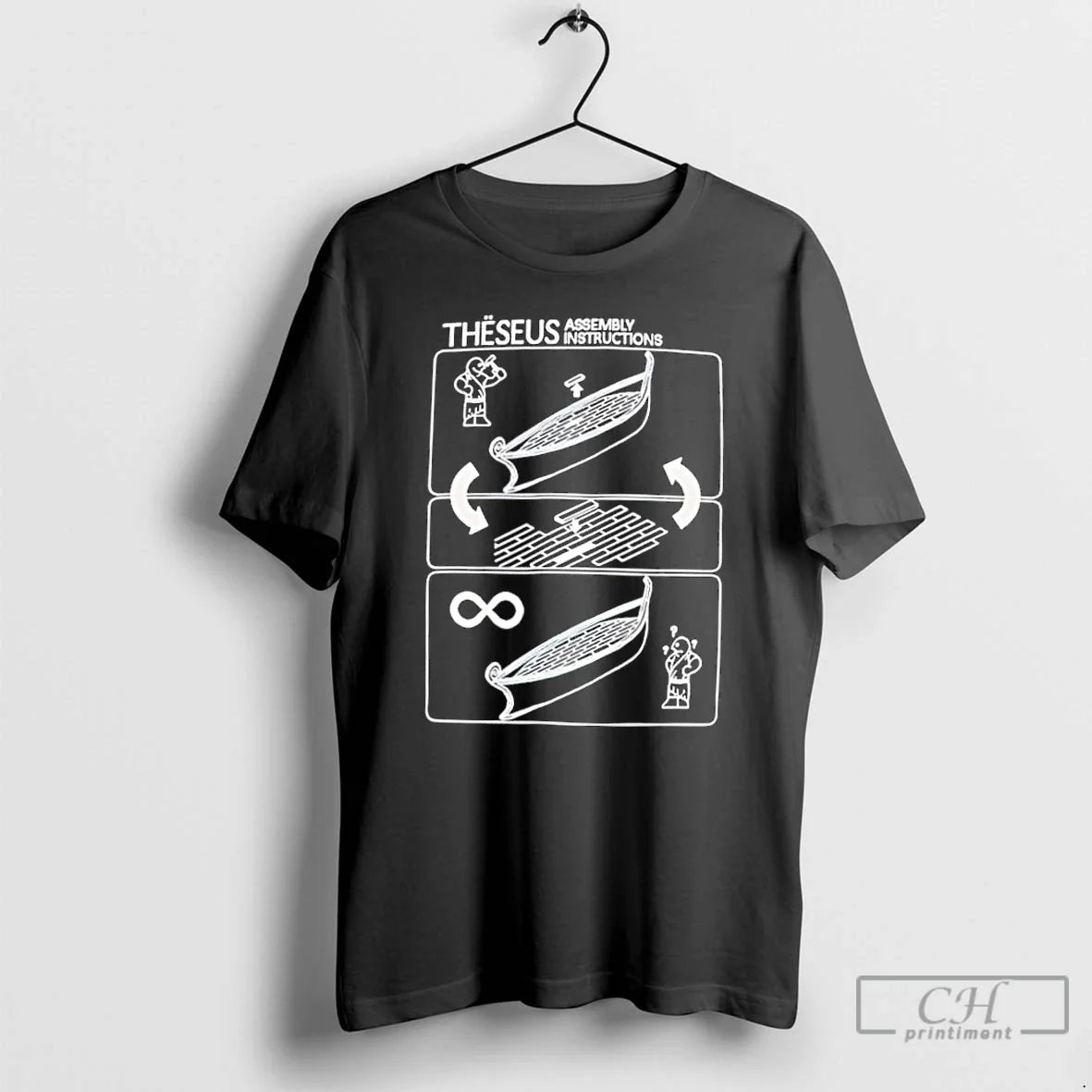 Classic Theseus Assembly Instructions Funny - Adult & Kids T-Shirts, Sweatshirts & Hoodies apparel design preview 1
