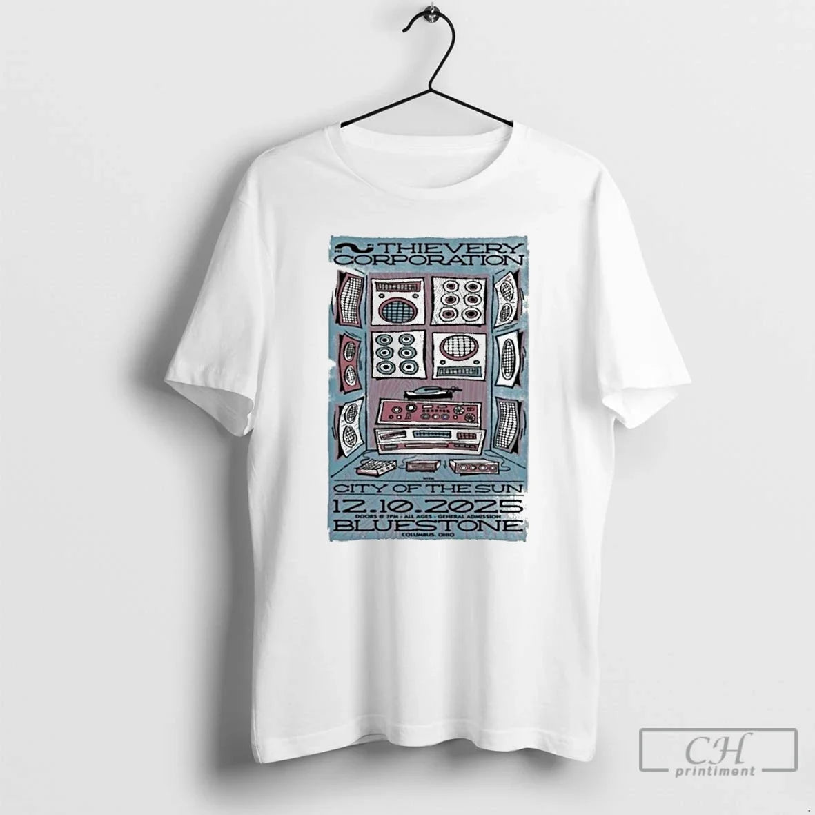 Classic Thievery Corporation 12 10 2025 The Bluestone - Adult & Kids T-Shirts, Sweatshirts & Hoodies apparel design preview 1