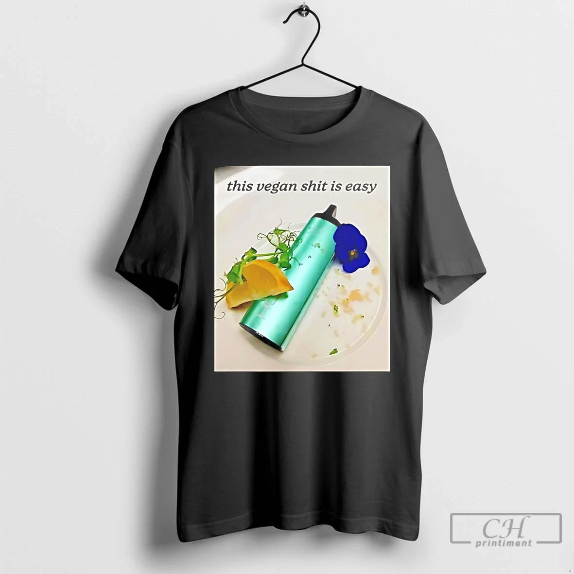 Classic This Vegan Shit Is Easy - Adult & Kids T-Shirts, Sweatshirts & Hoodies apparel design preview 1