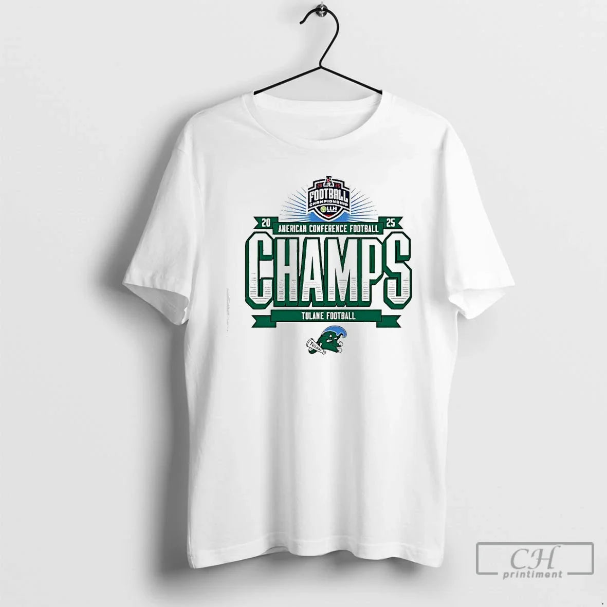 Classic Tulane Football 2025 Amercan Conference - Adult & Kids T-Shirts, Sweatshirts & Hoodies apparel design preview 1
