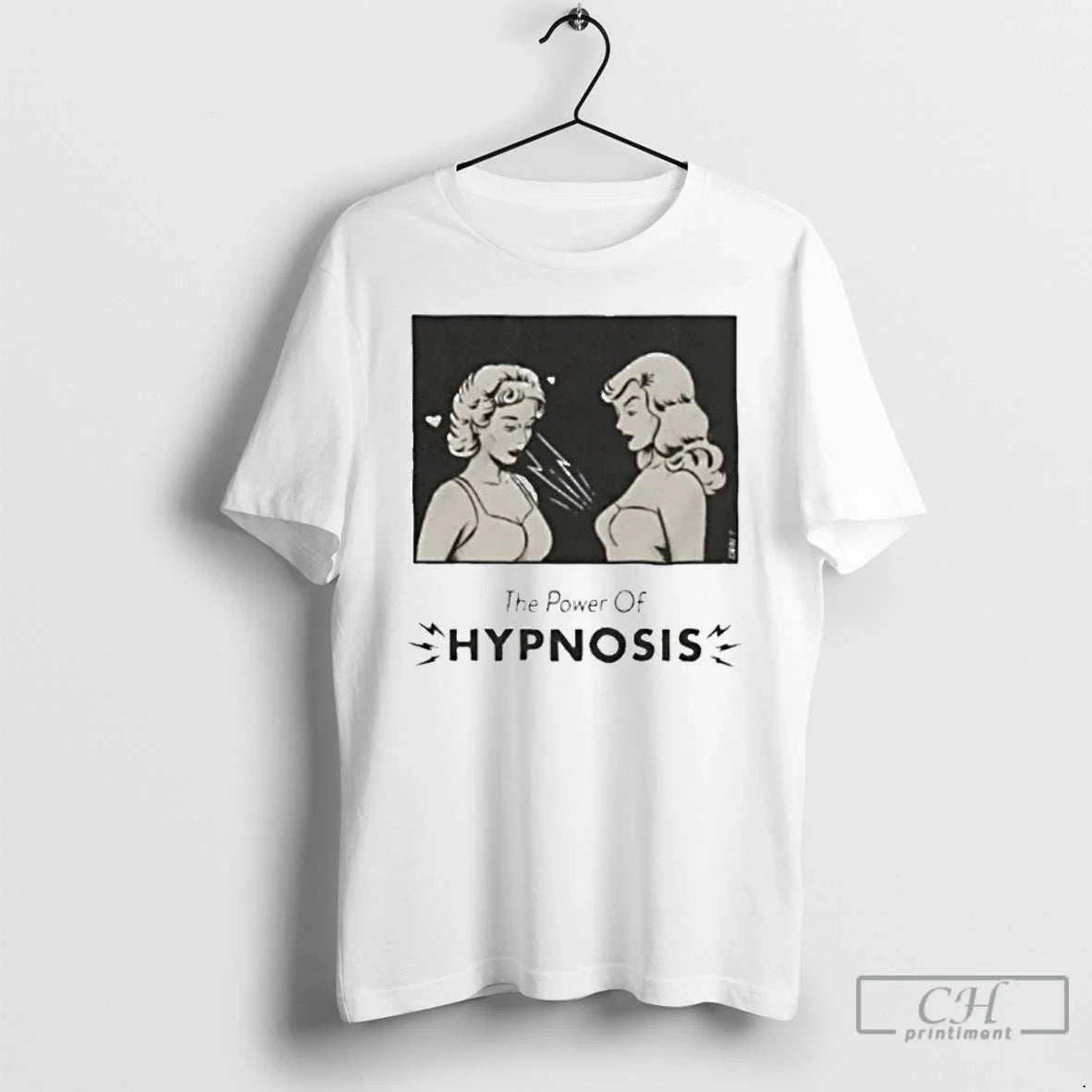 Classic Two Girls The Power Of Hypnosis - Adult & Kids T-Shirts, Sweatshirts & Hoodies apparel design preview 1