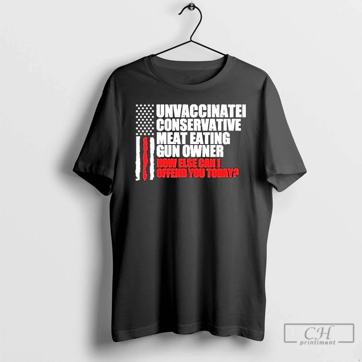 Classic Unvaccinated Conservative Meat Eating Gun - Adult & Kids T-Shirts, Sweatshirts & Hoodies apparel design preview 1