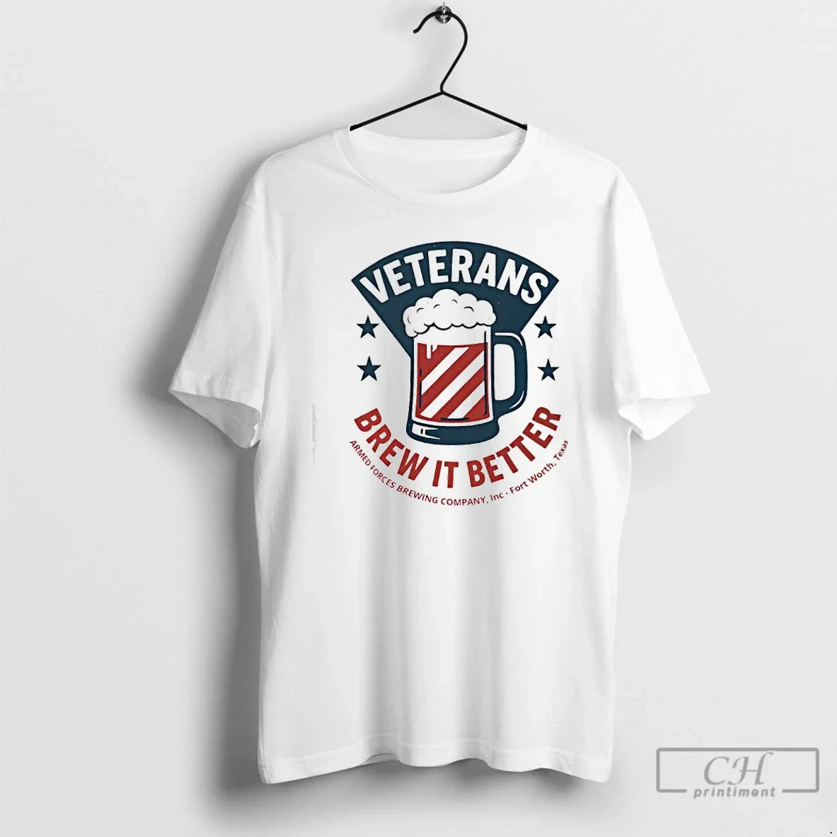 Classic Veterans Brew It Better Armed Forces Brewing - Adult & Kids T-Shirts, Sweatshirts & Hoodies apparel design preview 1