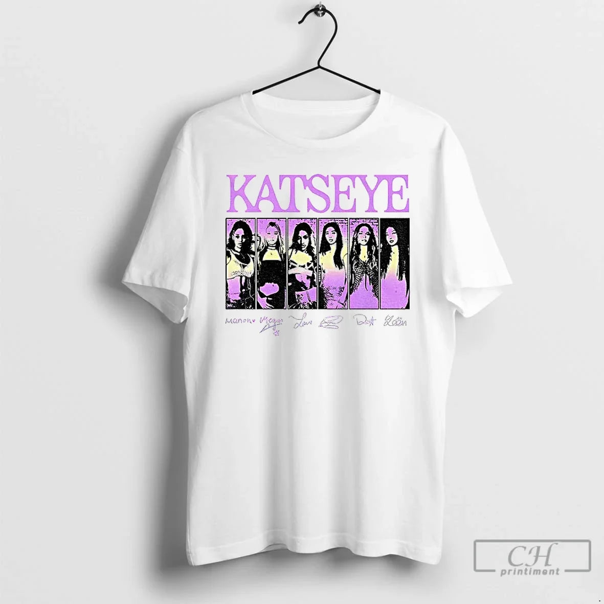 Classic Vintage Katseye Beautiful Chaos Signature - Adult & Kids T-Shirts, Sweatshirts & Hoodies apparel design preview 1