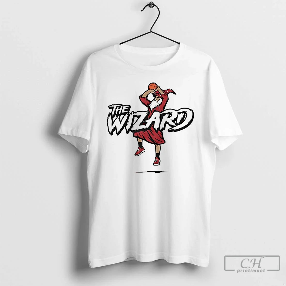 Classic Washington Wizards The Wizard Basketball - Adult & Kids T-Shirts, Sweatshirts & Hoodies apparel design preview 1