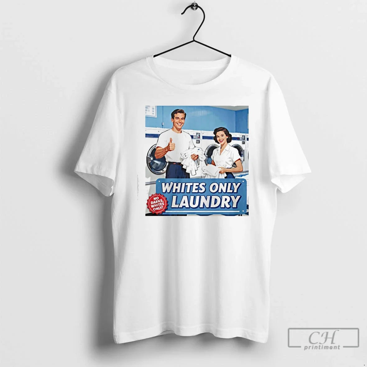 Classic Whites Only Laundry - Adult & Kids T-Shirts, Sweatshirts & Hoodies apparel design preview 1