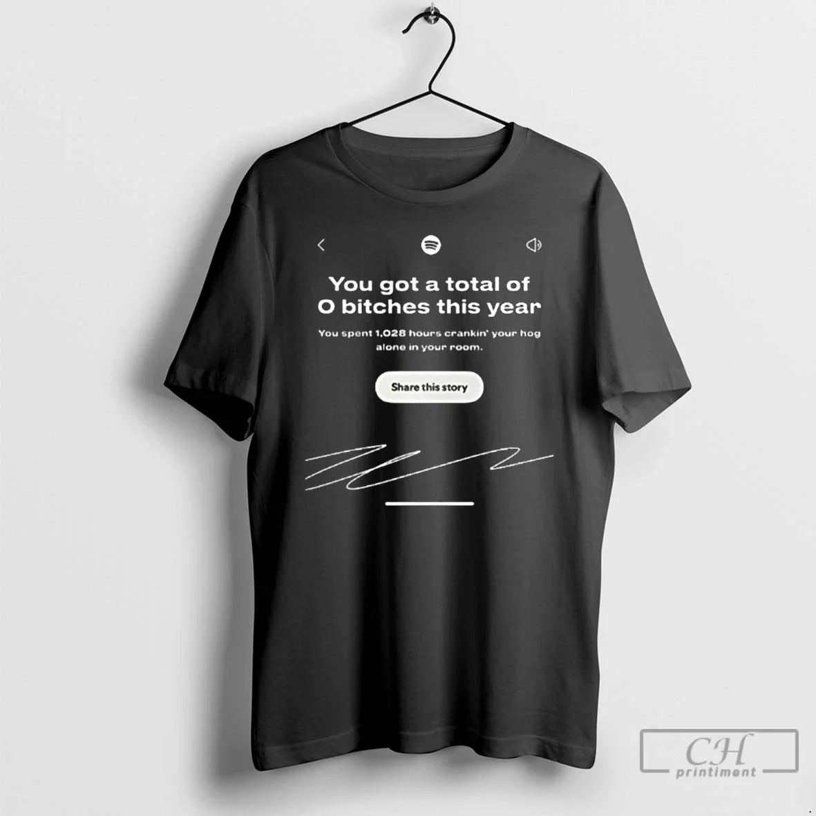 Classic You Got A Total Of 0 Bitches This Year - Adult & Kids T-Shirts, Sweatshirts & Hoodies apparel design preview 1