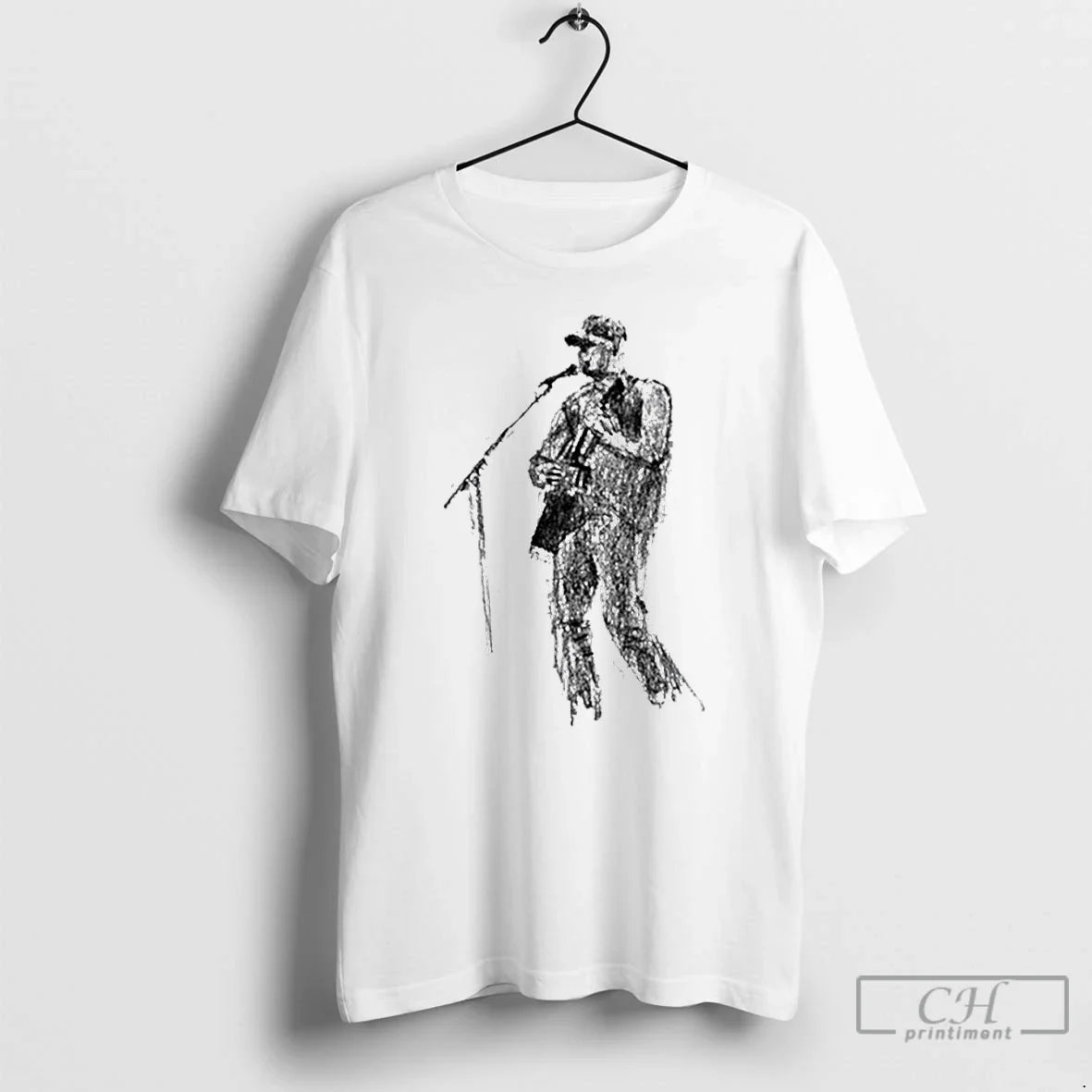 Classic Zach Bryan Sketch - Adult & Kids T-Shirts, Sweatshirts & Hoodies apparel design preview 1