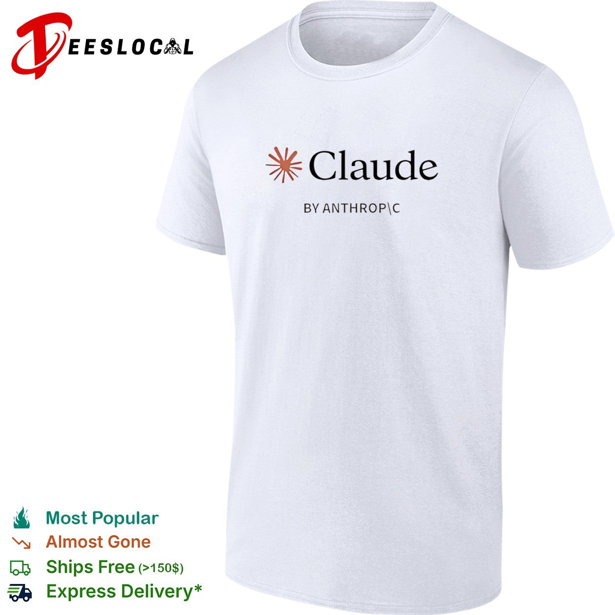 Claude by Anthropic Logo - Adult & Kids T-Shirts, Sweatshirts & Hoodies apparel design preview 1