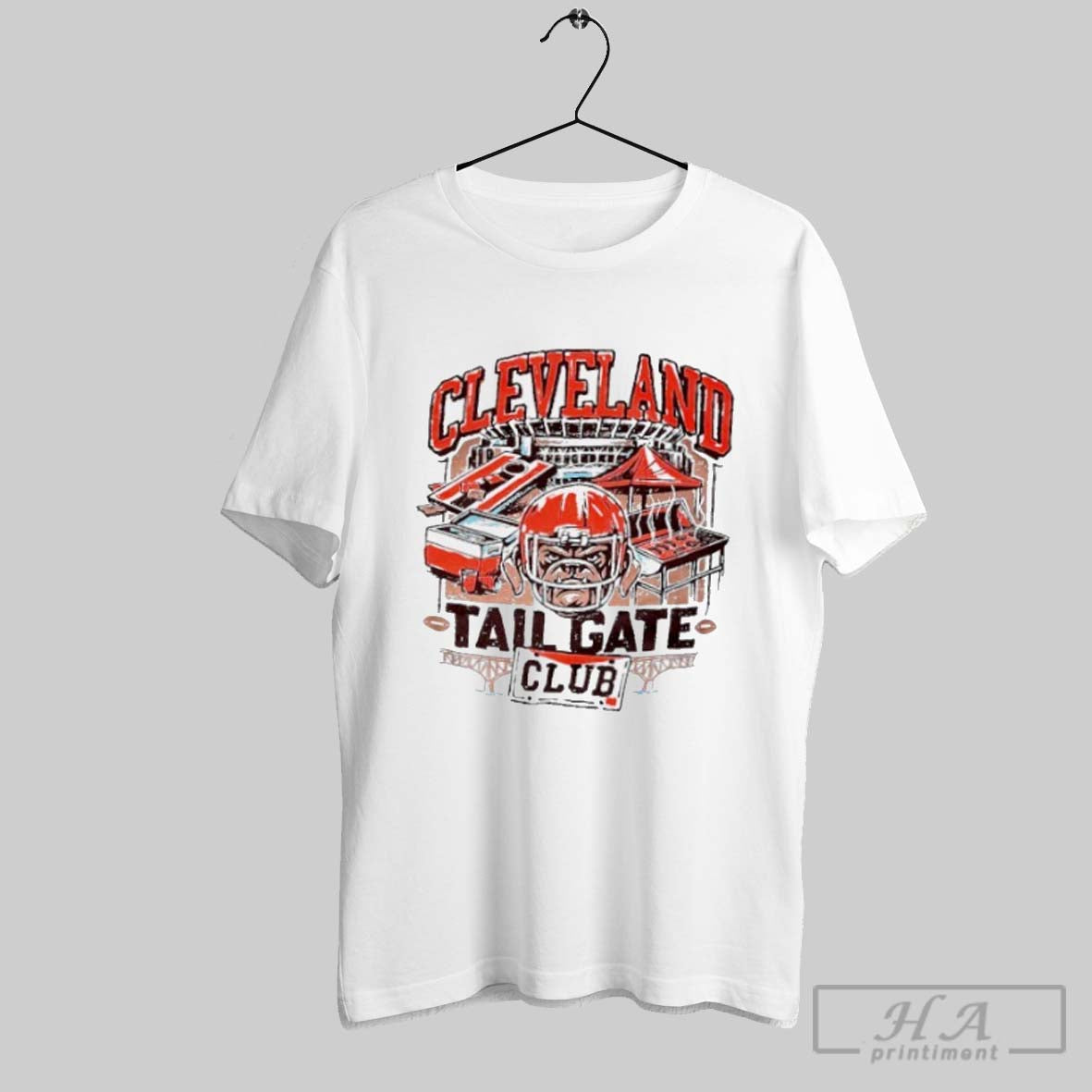 Cleveland Tailgate Club Bulldog Browns - Adult & Kids T-Shirts, Sweatshirts & Hoodies apparel design preview 1
