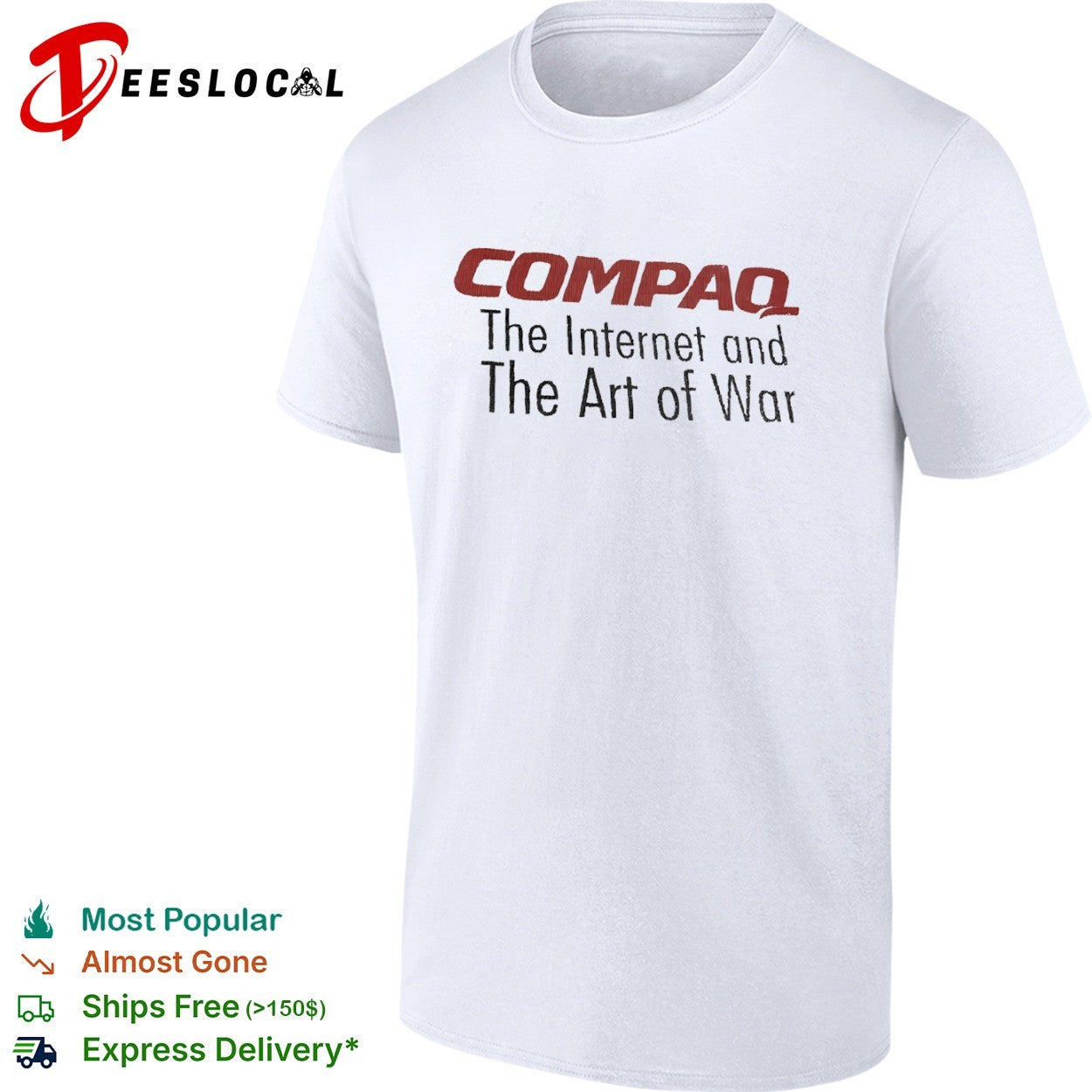 Compaq the internet and art of war - Adult & Kids T-Shirts, Sweatshirts & Hoodies apparel design preview 1
