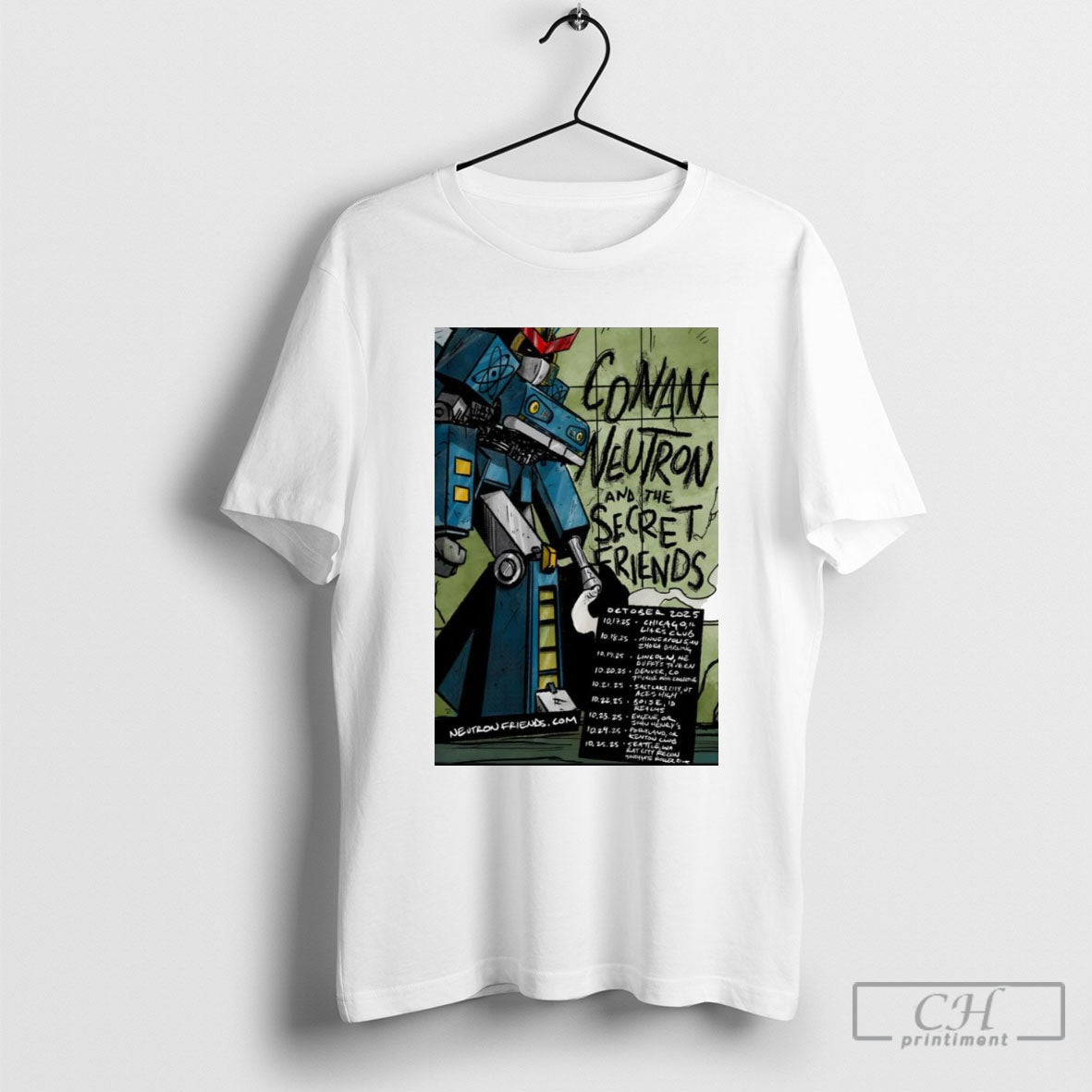 Conan Neutron And The Secret Friends October 2025 - Adult & Kids T-Shirts, Sweatshirts & Hoodies apparel design preview 1
