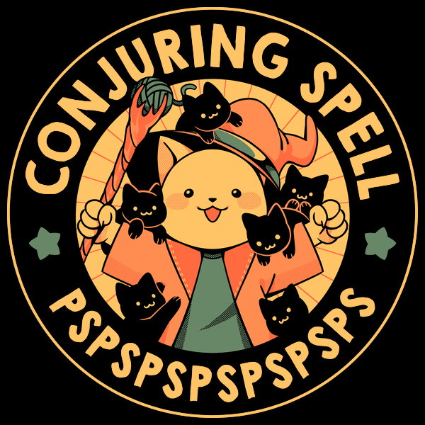 Conjuring Spell Pspsps - Adult & Kids T-Shirts, Sweatshirts & Hoodies apparel design preview 1