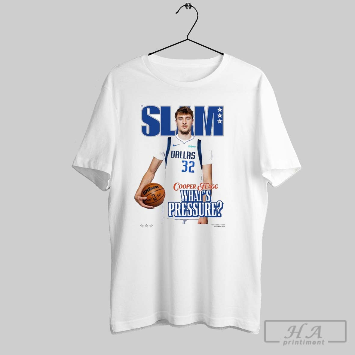 Cooper Flagg Slam Whats Pressure - Adult & Kids T-Shirts, Sweatshirts & Hoodies apparel design preview 1