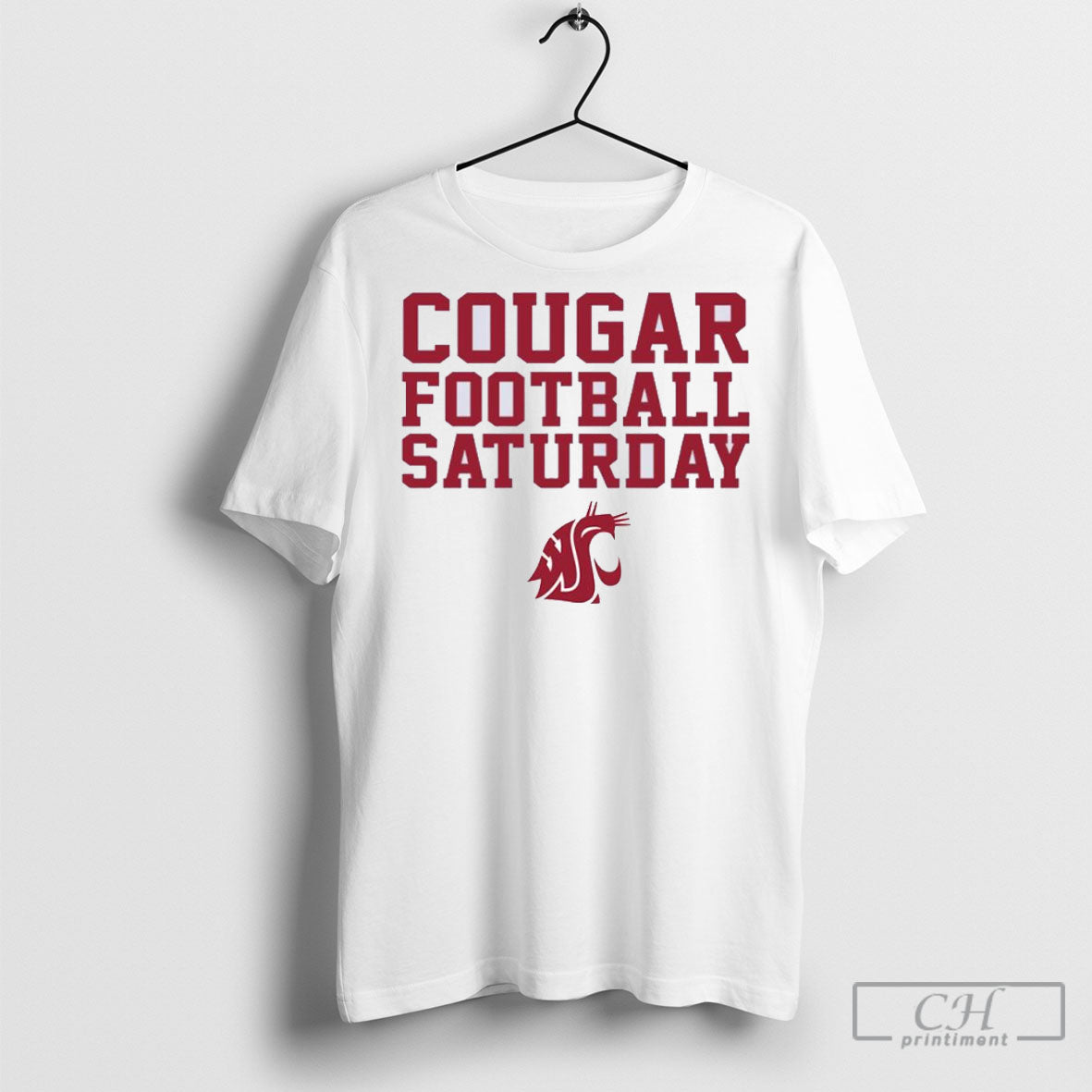 Cougar Football Saturdays Washington State Cougars - Adult & Kids T-Shirts, Sweatshirts & Hoodies apparel design preview 1
