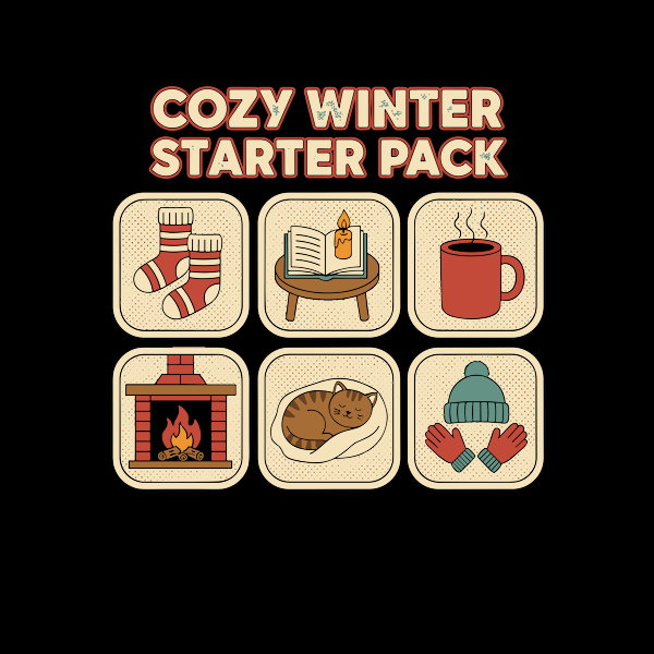 Cozy Winter Starter Pack - Adult & Kids T-Shirts, Sweatshirts & Hoodies apparel design preview 1