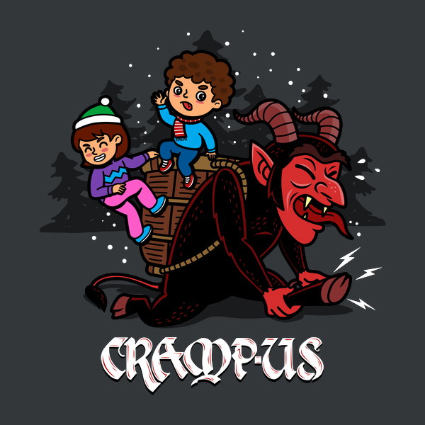 Cramp Us Funny Christmas Krampus - Adult & Kids T-Shirts, Sweatshirts & Hoodies apparel design preview 1