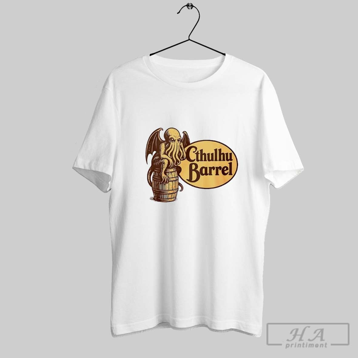 Cthulhu Barrel Cracker Logo - Adult & Kids T-Shirts, Sweatshirts & Hoodies apparel design preview 1