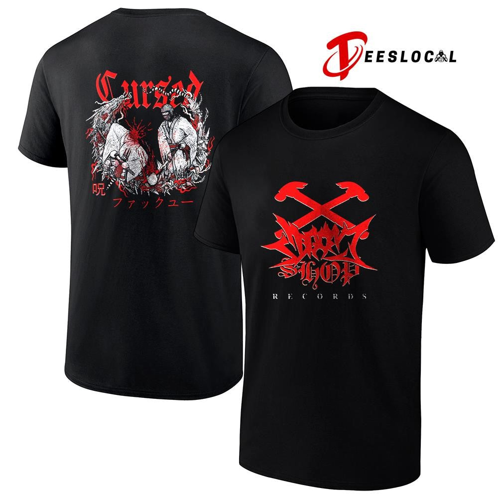 Cursed fuck you records Japanese graphic - Adult & Kids T-Shirts, Sweatshirts & Hoodies apparel design preview 1