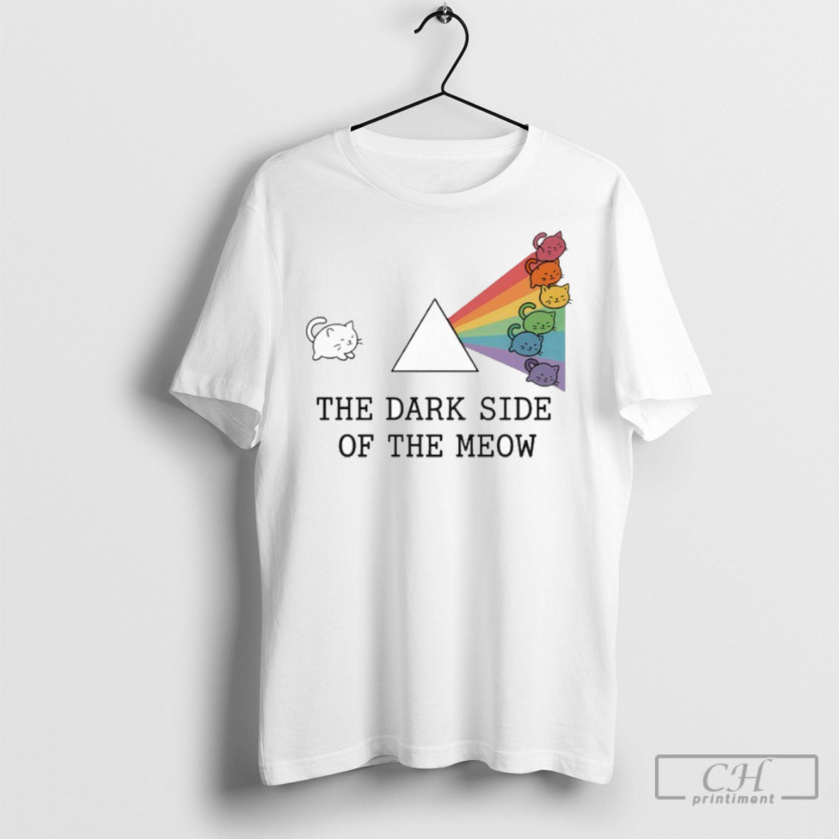 Cute Cat The Dark Side Of New - Adult & Kids T-Shirts, Sweatshirts & Hoodies apparel design preview 1