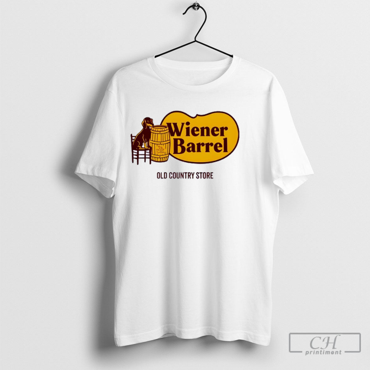 Dachshund Wiener Barrel Old Country Store - Adult & Kids T-Shirts, Sweatshirts & Hoodies apparel design preview 1