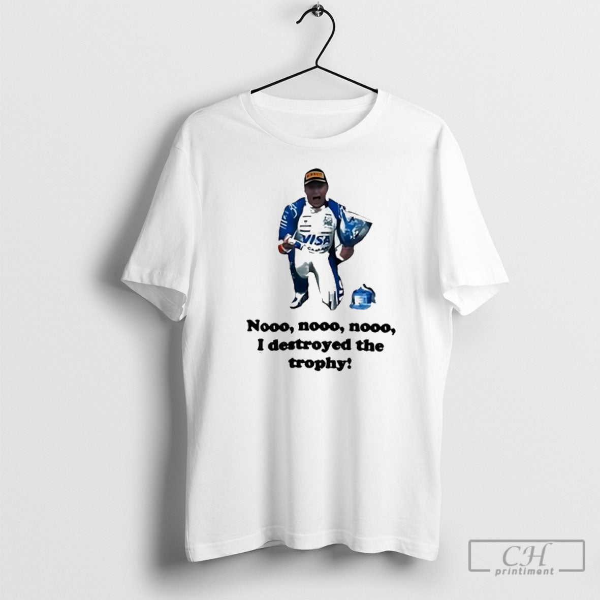 Dale Earnhardt Jr No I Destroyed The Trophy - Adult & Kids T-Shirts, Sweatshirts & Hoodies apparel design preview 1