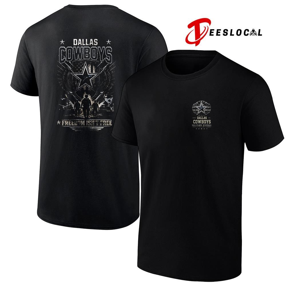 Dallas Cowboys freedom isn't free team military - Adult & Kids T-Shirts, Sweatshirts & Hoodies apparel design preview 1