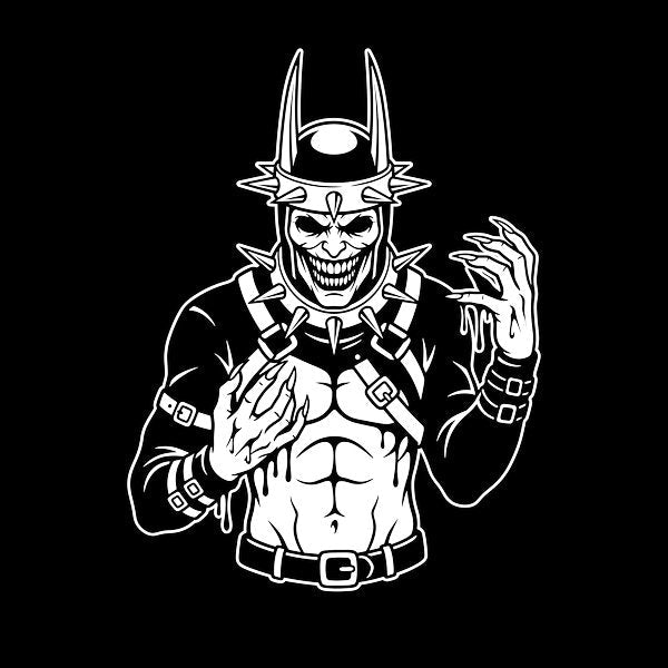 Dark Knight Spiked Nightmare - Adult & Kids T-Shirts, Sweatshirts & Hoodies apparel design preview 1