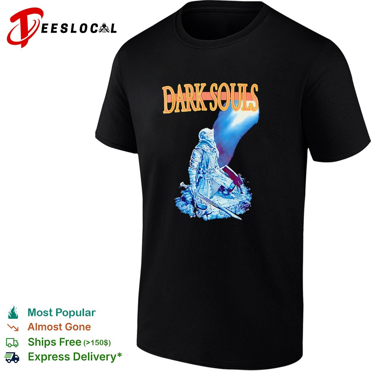 Dark Souls knight - Adult & Kids T-Shirts, Sweatshirts & Hoodies apparel design preview 1