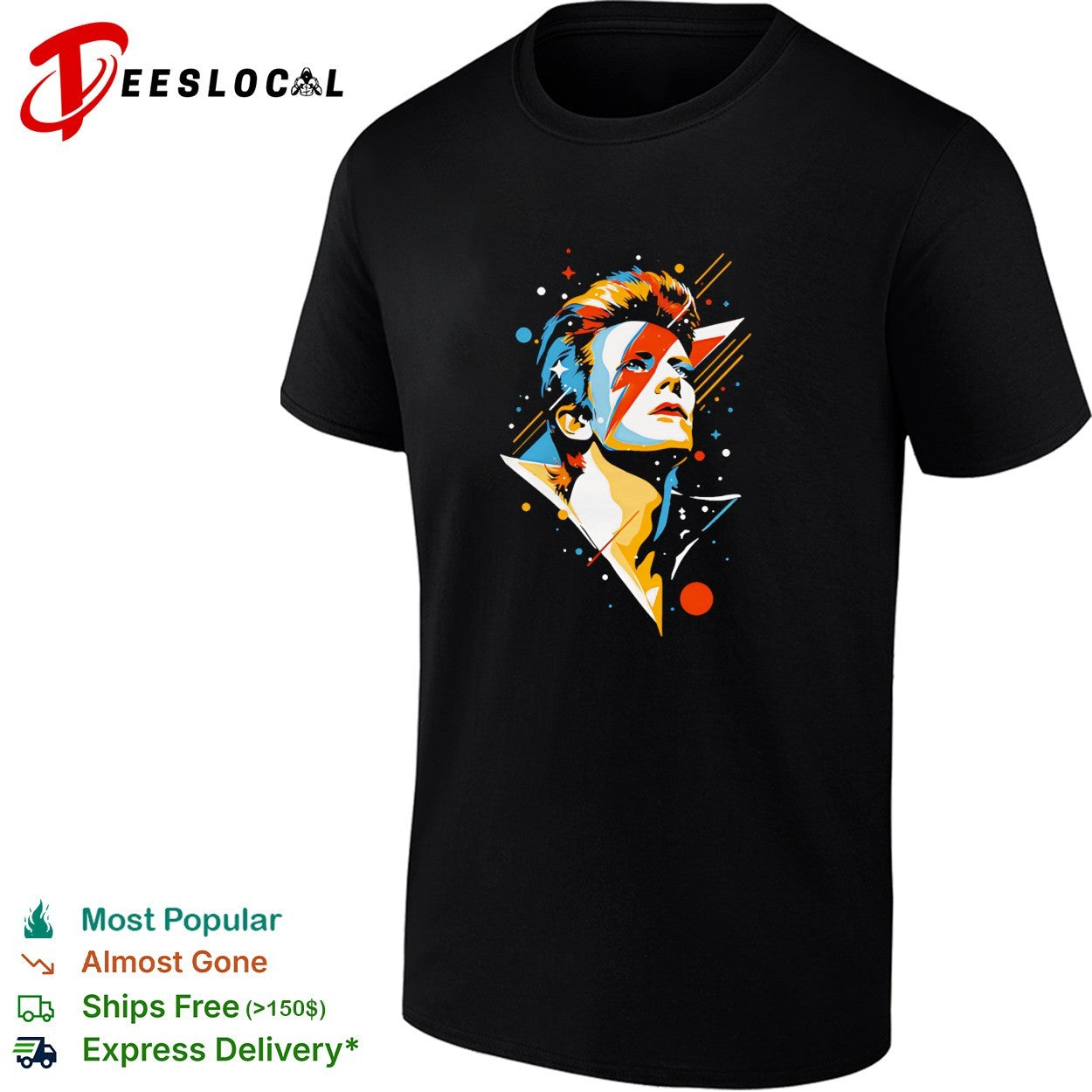 David Bowie's alter ego Ziggy stardust making misfits - Adult & Kids T-Shirts, Sweatshirts & Hoodies apparel design preview 1