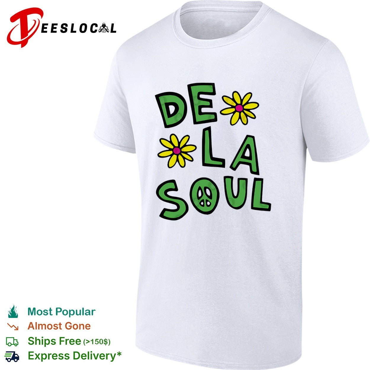 De La Soul Logo hip hop rap 90s daisy age - Adult & Kids T-Shirts, Sweatshirts & Hoodies apparel design preview 1